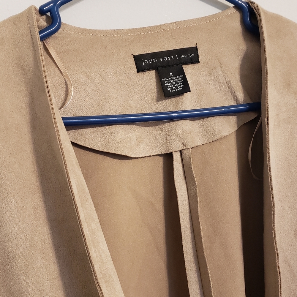 Joan Vass Suede Cardigan - image 2